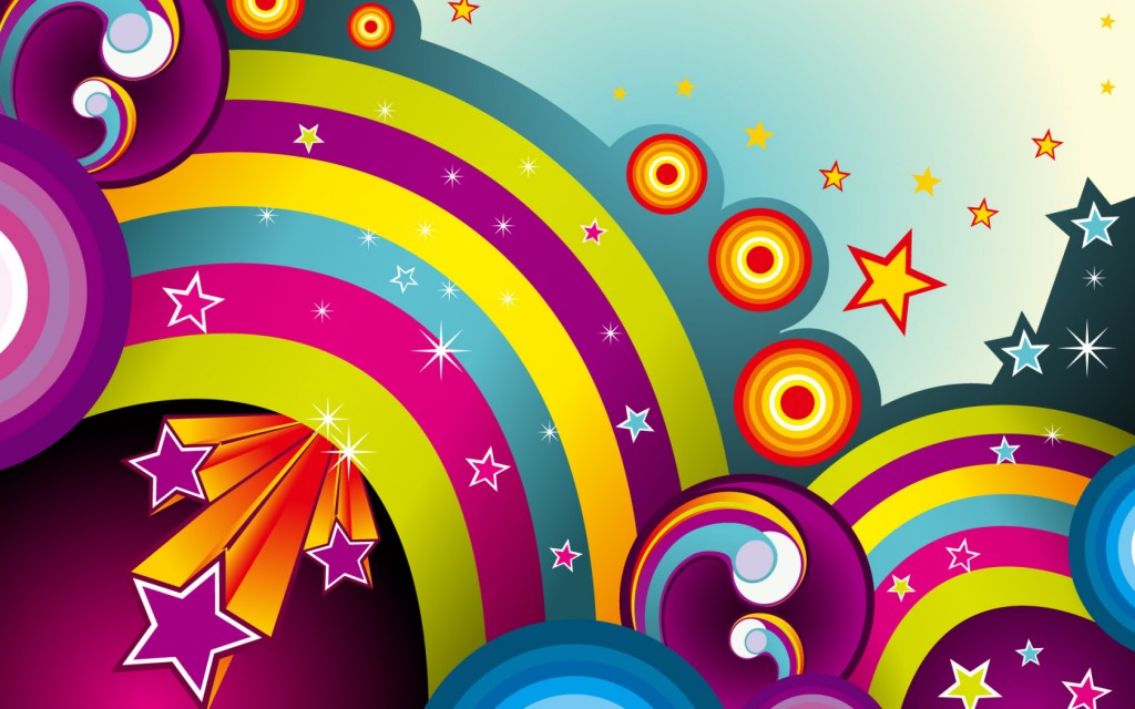 vector art rainbow